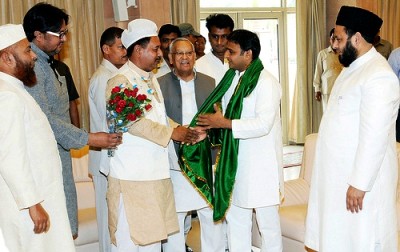 muslim clerics meeting with CM Akhilesh Yadav (Photo Courtesy: twocircles.net)